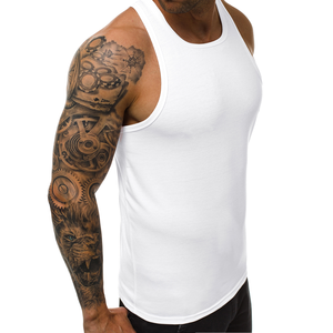 Vêtements de gym Offre Spéciale musculation couleur unie débardeur pour hommes vêtements de fitness séchage rapide hommes débardeur sans manches entraînement musculaire - Product Image 4