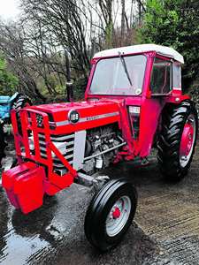 รถแทรกเตอร์ล้อ MF188มือสองใช้พลังงาน100hp และ80hp ที่ได้รับการจัดอันดับที่มีส่วนประกอบหลักเช่นเครื่องยนต์เกียร์ปั๊มเกียร์มอเตอร์ - Product Image 6