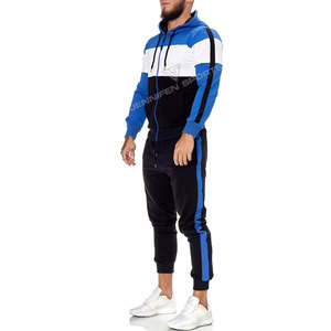 Survêtement de sport personnalisé de haute qualité pour hommes 100% coton polaire multicolore en tissu, sweat à capuche zippé, côtelé de haute qualité d'occasion - Product Image 3