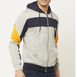 Nouveau style de sweat à capuche pour homme en coton respirant de haute qualité, fermeture éclair, couleur unie, idéal pour l'hiver – Fabrication professionnelle - Product Image 3