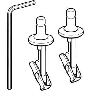 Accessoires de salle de bain et toilettes : Boulon de fixation Geberit avec joint d'étanchéité pour siège de toilette - Product Image 3