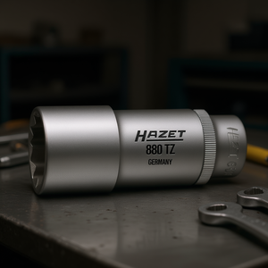 Hazet Long Metric Square <b>12</b>-<b>Point</b> <b>Socket</b> with Traction Profile 3/8'' - Product Image 3