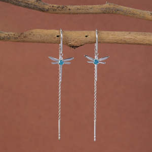 Pendientes Colgantes de Plata de Ley 925 de Primera Calidad con Diseño Sui Dhaga ¡Compra Ahora! - Product Image 2