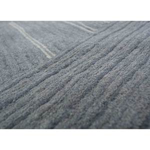 Tapis en laine tufté à la main Chroma Blue 9x12, motif géométrique rectangulaire pour la maison, le couloir, la chambre, épaisseur 10 mm, viscose pour adolescents - Product Image 3