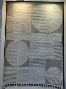 พรมปูพื้นและชุดสำหรับใช้ในบ้านสำนักงานพรมและพื้นที่เป็นมิตรกับสิ่งแวดล้อมลายนามธรรมที่สวยงามเป็นมิตรต่อสิ่งแวดล้อมสีทอง - Product Image 5