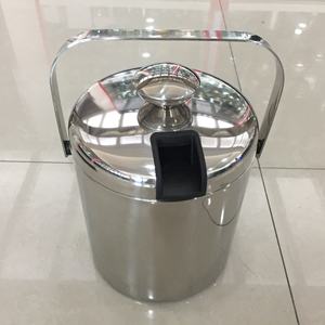 Multifunctional Practical Catering <strong>Bucket</strong> With Large Capacity and Removable Lid Stainless Steel <strong>Ice</strong> <strong>Bucket</strong> - Product Image 3