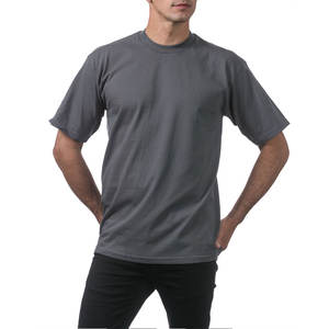 Camiseta Casual de Cuello Redondo para Hombre Pro Club, 100% Algodón, Gruesa, Ecológica, de Secado Rápido, Ajuste Holgado, Manga Corta para Adultos - Product Image 3