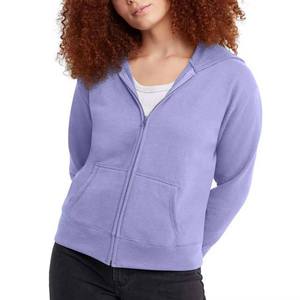 Sweat à capuche surdimensionné 100% coton de haute qualité pour femmes Style Streetwear à épaules tombantes impression personnalisée Service OEM à capuche avant - Product Image 1