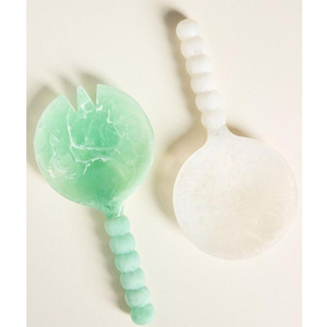 Servidor de Ensalada Decorativo Hecho a Mano de Resina, Ecológico, para Uso en el Hogar y la Cocina, Colorido, con Mango Largo, Brillante y de Lujo, Saniya - Product Image 3