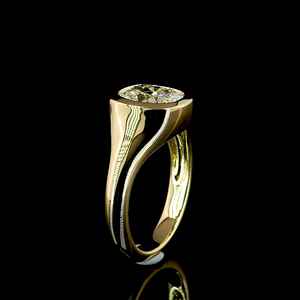 2.11 Ct <b>Cushion</b> Brilliant Solitaire Engagement <b>Ring</b> In 14K Yellow Gold Lab Grown Diamond Handcrafted Jewelry - Product Image 4