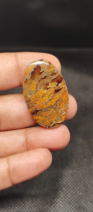 Agate brune naturelle turque, cabochon, pierre précieuse pour la fabrication de bijoux |   Pierres d'agate polies en gros - Product Image 3