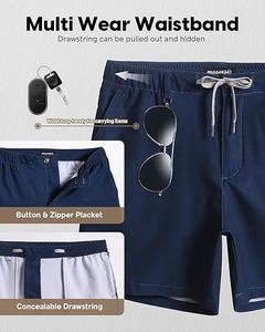 Shorts de plage décontractés pour hommes et femmes, été, uni, séchage rapide, tissu en soie glacée, respirant, pour la course en plein air, ample, sport - Product Image 2