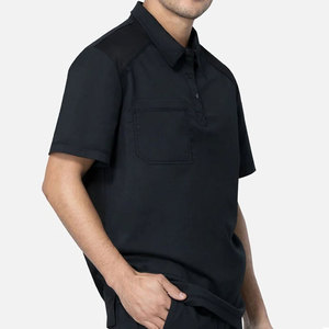 Ensembles d'uniformes médicaux à manches courtes en toile, personnalisables avec logo, respirants, unisexes, pour hôpitaux - Product Image 6