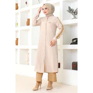 Ensemble de costume boutonné décontracté mi-long - Product Image 6