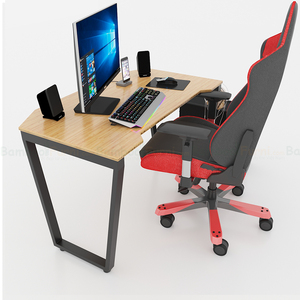โต๊ะเกมมิ่ง GBamboo GB38007 ขนาด 70x120 ซม. ขาทรงสี่เหลี่ยมคางหมู วัสดุไม้และพลาสติก ปรับขยายได้ พื้นผิว MDF และเมลามีน - Product Image 2