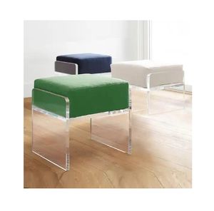 Luxury Transparent Clear Acrylic Furniture for Hotel Home Apartment <b>Dining</b> Hospital Workshop-Foldable Plastic Living Room Set - Product Image 1