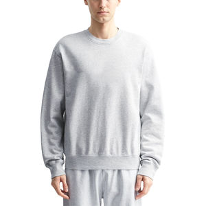 Fabricant fournisseur vente en gros personnalisé poids lourd 220g polyester/coton mélangé hommes ras-du-cou brodé sweatshirts automne - Product Image 3