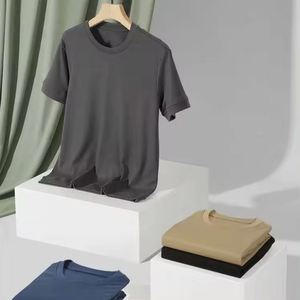 Camiseta de manga corta con cuello redondo en blanco Unisex de algodón 100% de alta calidad para hombres y mujeres, Impresión de logotipo personalizado al por mayor de fábrica - Product Image 1