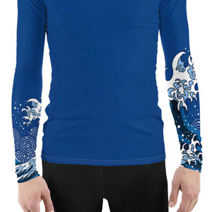 เสื้อรัดกล้ามแขนยาวแบบกำหนดเอง UPF 50 สำหรับผู้ใหญ่ ลายพิมพ์เรียบ แขนเปล่า เสื้อรัดกล้าม MMA สำหรับผู้ชาย สำหรับกีฬา Jiu Jitsu - Product Image 6