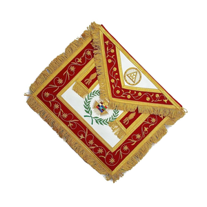 Tablier PHP d'arche royale maçonnique brodé à la main de qualité supérieure - Product Image 4