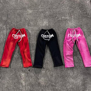 Conjunto Deportivo Casual de Invierno para Hombre, Lavado Ácido, con Sudadera con Cremallera y Pedrería y Pantalones Deportivos Acampanados, 100% Algodón Transpirable con Forro Polar - Product Image 3