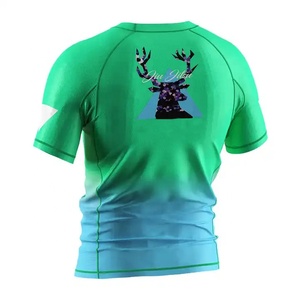 New Design Quick Dry Long MMA Rash Guard Compression <b>Swim</b> Shirt for <b>Men</b> Hot Sale Custom Print MMA Fight Wear - Product Image 6