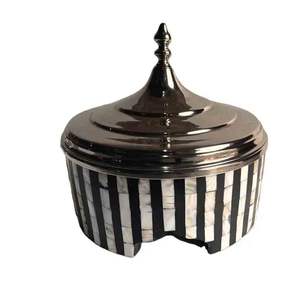 Incrustation de résine en bois, service de casseroles en acier inoxydable, chauffe-plats en résine, service de casserole, ensembles d'ustensiles de cuisine - Product Image 4