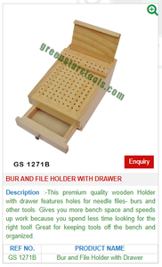 Fresa y soporte de archivo GS 1271B para herramientas de joyería-Herramientas de joyería - Product Image 2