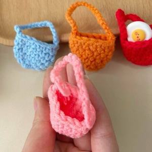 Sac bandoulière mini-poupée au crochet en promotion - Mini-sac tricoté DIY pour cadeaux et souvenirs de fête pour enfants - Product Image 4