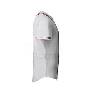 เสื้อเบสบอลคุณภาพสูง โพลีเอสเตอร์ 100% สีตามสั่ง ระบายอากาศ แห้งเร็ว ไซส์ใหญ่ สำหรับทีม พร้อมโลโก้ตามสั่ง - Product Image 4