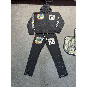 Nueva Llegada Mejor Ropa Casual Hombres Ropa Chándales Acampanados en Colores Sólidos Nueva Moda 2 Pcs Hombres Chándales Acampanados - Product Image 1