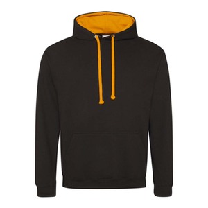 100% coton hommes personnalisé contraste sweat pull à capuche - Product Image 5