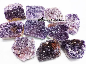 พลอยอเมทิสต์ผู้ถือคลัสเตอร์อะเมทิสต์ธรรมชาติ100% กลุ่มจากผู้ส่งออกอินเดียจากการส่งออกผลึกอะมาไมรา - Product Image 2