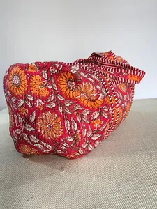 Bolso de lona de algodón estilo bohemio hecho a mano para mujer, cómodo mango de tela, cadenas con cremallera, decoración, bolso de viaje de moda - Product Image 2