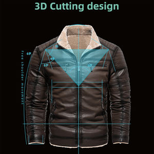 Chaqueta de Cuero para Hombre, Color Negro, Ropa Deportiva OEM, Pakistan Outfitize International - Product Image 2