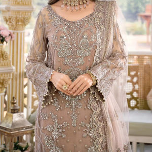 Venta al por mayor listo para usar bordado pakistaní Salwar Kameez traje para mujeres Eid Festival musulmán étnico vestido OEM de Pakistán - Product Image 1