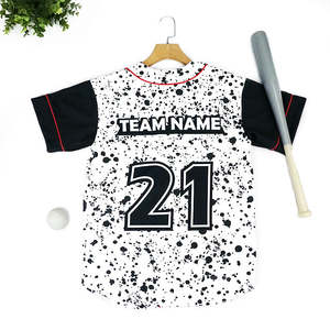 Maillot de baseball entièrement sublimé à boutons pour hommes et femmes, uniforme de baseball, vêtements de sport d'équipe, uniforme de baseball sportif - Product Image 3