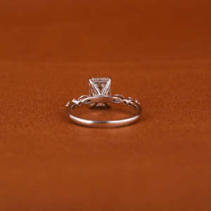 <b>Emerald</b>, Marquise & Round Cut Lab Grown Diamond Engagement <b>Ring</b> 18KT Solid Gold Plated Handmade Design Trendy Style Gift <b>Ring</b> - Product Image 4