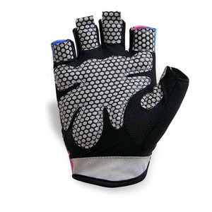 Guantes de Ciclismo de Medio Dedo con Logotipo Personalizado de Alta Calidad, Guantes de Ciclismo Transpirables Acolchados de Cuero para Carreras de Carretera, Antideslizantes y Ligeros - Product Image 2