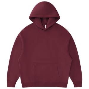 2025 fabricant hommes tissage inversé à capuche contraste coton polaire blanc pull sur point personnalisé réversible Premium à capuche - Product Image 6