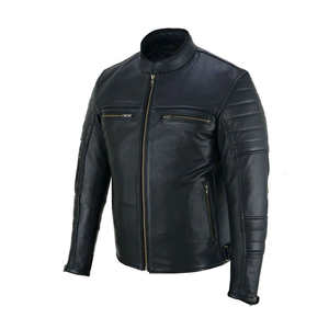 Chaquetas de Cuero Genuino al Por Mayor, Nuevo Estilo, Material de Alta Calidad, Impermeables, Color Personalizado, Chaqueta de Motocicleta - Product Image 4