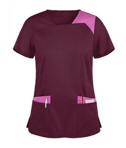Conjunto de uniforme médico de LICRA transpirable para mujer, ropa de enfermera de tela suave, superventas - Product Image 5