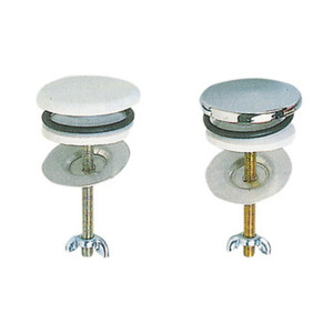 Tappi Copriforo per Lavello in Ottone Bianchi (pz.2) - Product Image 1