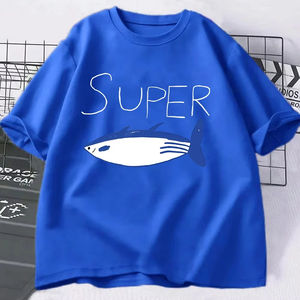 Super Tuna Fish T <b>Shirt</b> Kawaii <b>Retro</b> Fashion <b>Men</b>/women Clothing Harajuku High Quality Tops Clothes Days Gifts Tshirts Tops - Product Image 3