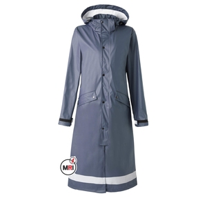 เสื้อกันฝนไนลอน PU สะท้อนแสงสำหรับนักขี่จักรยานกันน้ำสำหรับทำงานเสื้อปอนโชสำหรับงานหนักงานตามสั่ง - Product Image 1