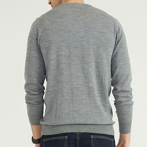 Jersey de lana 100% OEM personalizado del fabricante para hombre, Jersey de punto con cuello redondo, Jersey de punto para hombre - Product Image 3