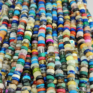 Cuentas de piedra de neumático liso de 6mm de grado superior, piedras preciosas de Color Natural para la fabricación de collares y pulseras de alta calidad - Product Image 3