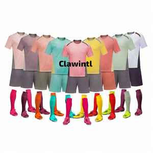 Conjunto de uniforme de fútbol con logotipo personalizado y número de tarifa al por mayor, ropa de fútbol de poliéster transpirable, chándal de corte automatizado para hombre 2025 - Product Image 1