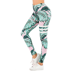 Leggings de yoga de haute qualité, longueur cheville, en tissu Spandex/Nylon, taille haute, respirants, écologiques, extensibles dans quatre directions, séchage rapide - Product Image 2