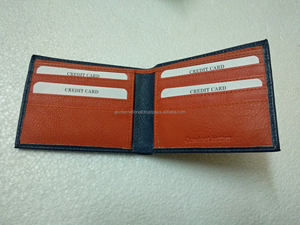Leather <b>Wallets</b> Many Colors RFID Blocking Handmade <b>Men's</b> Fashion Bifold <b>Wallet</b> Customization Available - Product Image 5